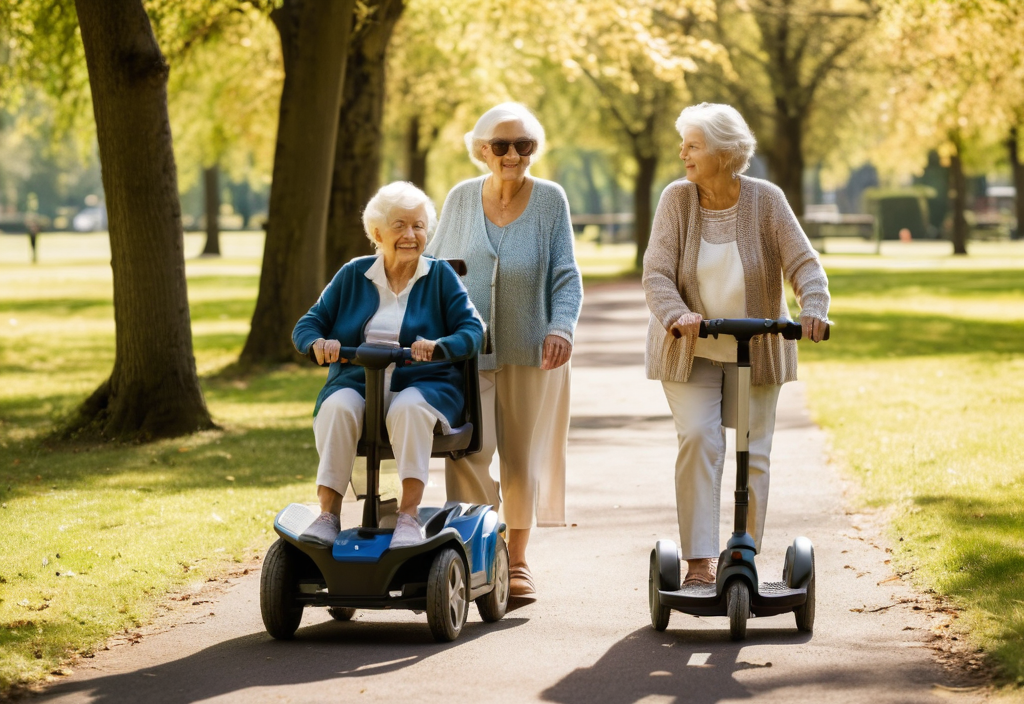 Mobility scooter, grandkids