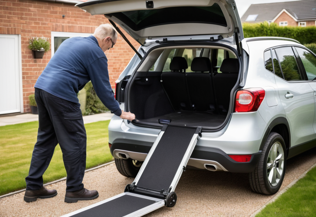 Mobility scooter, load car