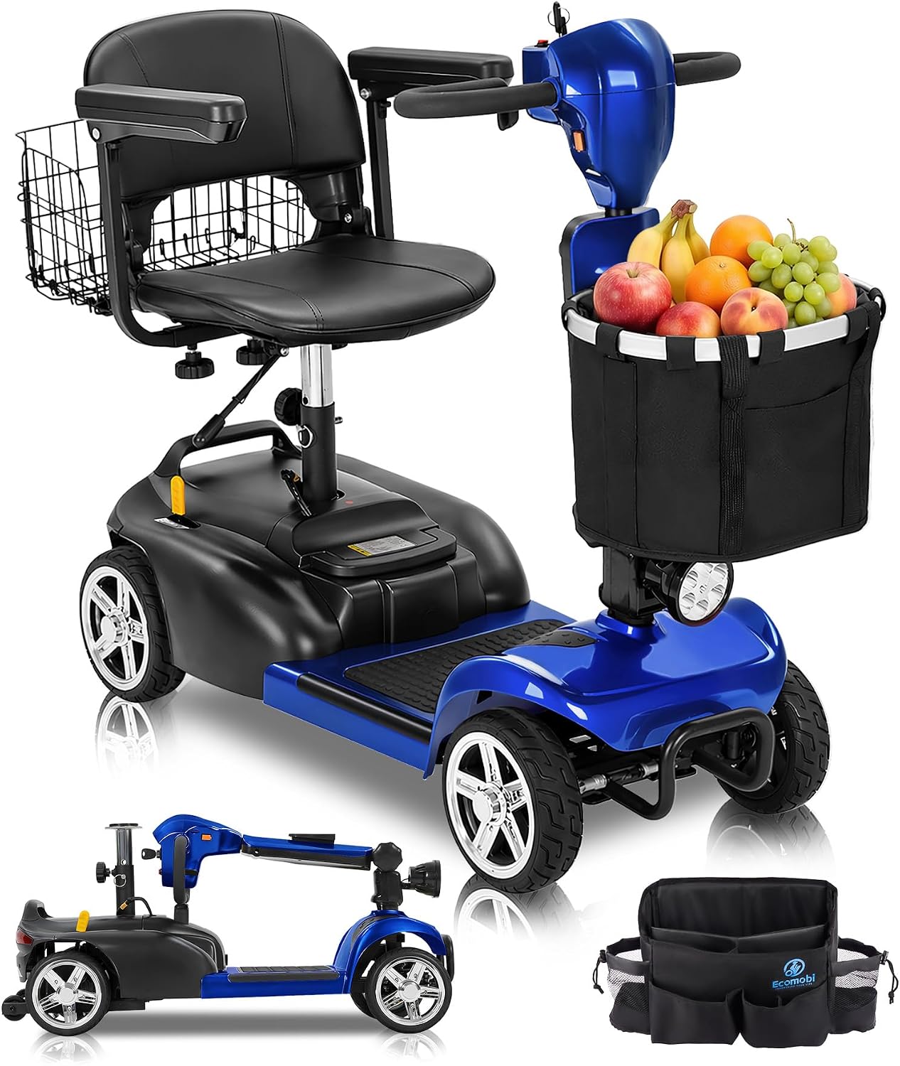 Ecomobi 15-45 Mile Folding Mobility Scooter